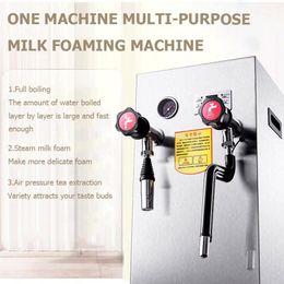 Frothers Volledig automatische stoommelkbrowmachine Commerciële milkshake schuimmachine water ketel melkthee -winkelapparatuur