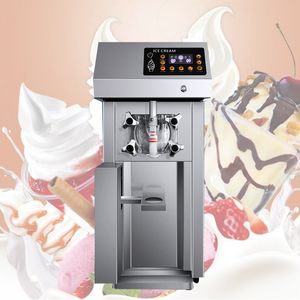 Fabricant de crème glacée molle intelligente congelée de yaourt avec la Machine commerciale de crème glacée molle d'affichage