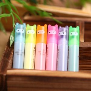 Lapin Mini surligneur stylo marqueur stylos Kawaii papeterie matériel Escolar Papelaria écriture fournitures scolaires G1169