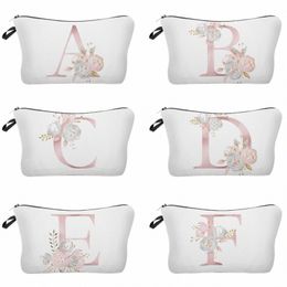 FRS Alphabet Sacs de cosmétiques imprimés Bags de maquillage de la fête de mariée Sacs Necaries NECAY TOTE TOTE BRIDE BRIDES DEMANDE OFFICE Y5A0 #