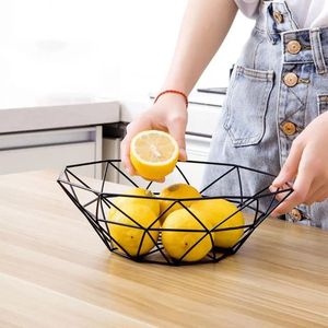 Panier à fruits, conteneur bol, panier en fil métallique, support de cuisine, support de rangement de Table, bol plateau à fruits, égouttoir à légumes