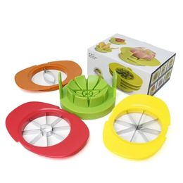 Fruit Cutter Apple Slicer Corer Peeler Set 4-in-1 roestvrijstalen groenten Apple Mango Lemon Pear Oranje Slicer met basis