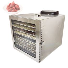 Séchoir à fruits, légumes, herbes, viande, déshydrateur domestique, viande d'animaux domestiques, collations déshydratées, sécheur d'air avec 10 plateaux, 220V