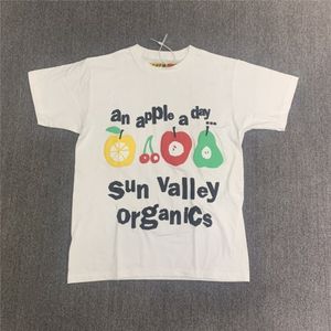 Fruit Schuimende Druk CPFM Tee Heren Dames Streetwear T-shirts Oversized T-shirt