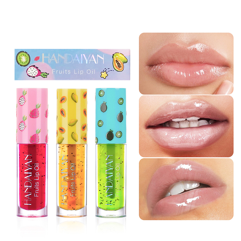 Fruit Lip Balm Oil Licht liplijnen Hydraterende natuurlijke ingrediënten behandeling voor lippenzorg