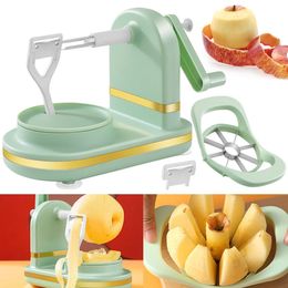 Fruit Peeler Sliner Rotary Plem Plem Plem Calcase Pare Knife for Pear Corer Kitchen Tool Antiinjury Paring 240429