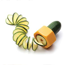 Fruit dunschiller plantaardige komkommer spiraal plantaardige snijmachine keuken accessoires # R571