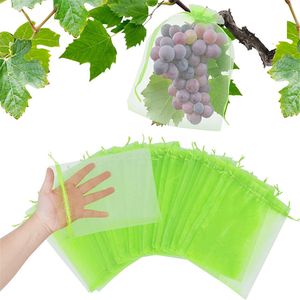 Bolsas de malla para protección de frutas, bolsas de barrera de malla para jardín para proteger plantas de plagas, pájaros, ardillas KDJK2305