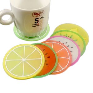 Sous-verres en forme de fruits, tapis résistants aux hautes températures, Table en PVC, café, tasses de thé isolées thermiquement