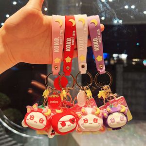 Fruit Star Moon Rabbit Keychain hangers cartoon sieraden sleutelhanger poppen accessoires sleutelhanger hanger