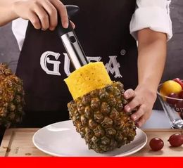 Fruit Gereedschap Rvs Ananas Dunschiller Cutter Slicer Corer Peel Core Mes Gadget Keuken Benodigdheden FY5284 JN16