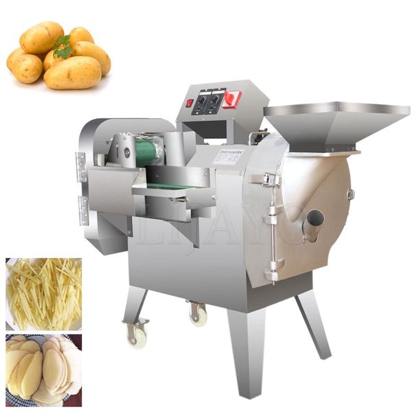 Machine de découpe de cubes de fruits et légumes, Machine de découpe de poivrons verts, trancheuse de légumes commerciale