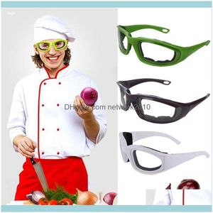 Utensilios de cocina Fruta Vegetal Cocina Comedor Bar Hogar Jardín Cebolla de alta calidad Gafas Lágrima Rebanar Cortar Picar Picar Kit de gafas protectoras para los ojos