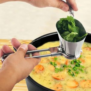 Herramientas de frutas y verduras 1 Uds. Picadora de acero inoxidable cilantro picadora de hierbas para rallador de perejil accesorios de cocina Gadget 230520