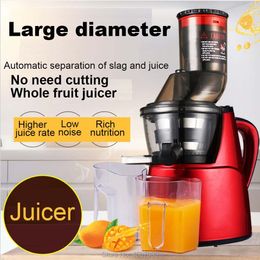 Herramientas de frutas y verduras 220v de baja velocidad Entrada de alimentación grande y ancha Exprimidor lento de naranja de manzana entera sin necesidad de cortar Exprimidor de extractor de jugo de soja 230522