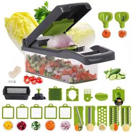 Ferramentas de frutas vegetais 22 em 1 Chopper multifuncional Salada doméstica Acessórios de cozinha Armazenamento de utensílios de cozinha Coisas úteis para casa 231026