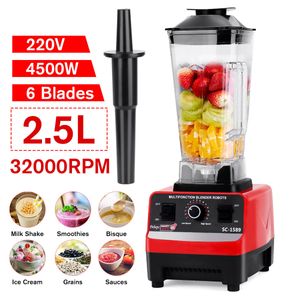 Herramientas para frutas y verduras 25L 4500W Un temporizador comercial resistente y profesional gratuito Licuadora Mezclador Exprimidor Procesador de alimentos Batidos de hielo Trituradora Cocina 230222