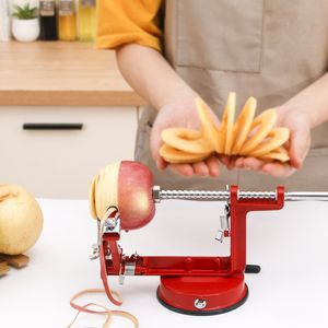 Outils de fruits et légumes 3 en 1 Éplucheur de pommes Éplucheur de fruits en acier inoxydable à manivelle Machine à trancher Machine à fruits aux pommes Outil pelé Outils de cuisine créatifs 230511