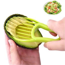 Fruitgroentegereedschap 3 in 1 avocado slicer groentegereedschap Shea Corer Butter Fruit Peeler Cutter PP Separator Plastic Keuken OTMGF