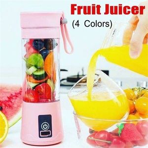 Herramientas de frutas y verduras 380 ML Licuadora portátil Mezclador USB Máquina exprimidora eléctrica Batido Mini Procesador de alimentos Jugo personal s 221007