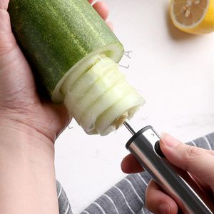 Fruit Vegetable Tools 4PCS Vervangbare hoofd Vegetable Spiral Cutter Vege Boor Spiralizer Digging Device Corer Device Corer voor gevulde groenten 230511