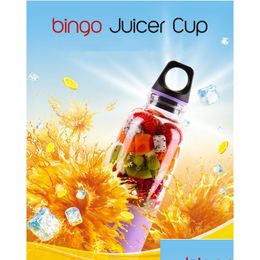 Fruits Légumes Outils 500Ml 2 Lames Portable Blender Juicer Hine Mixer Électrique Mini Usb Food Processor Smoothie Cup Maker Juice Dhroe