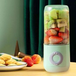 Herramientas de frutas y verduras 500 ML Exprimidor eléctrico Licuadora de batidos portátil 6 Cuchillo Mini licuadoras Mezclador recargable inalámbrico USB Exprimidores Taza para viajes 230710