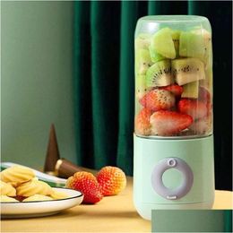 Fruitgroentegereedschap 500 ml elektrische sapmakgereedschap draagbare smoothie blender 6 mes mini blenders usb draadloos oplaadbare mixer dhtxk