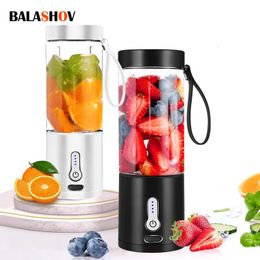 Fruit Vegetable Tools 530 ml elektrische saper draagbare smoothie blender USB oplaadbare keukenmachine mixer machine mini cup 230320