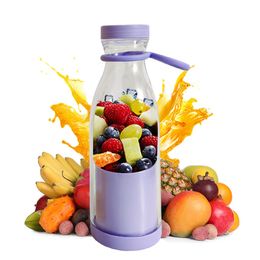 Fruit Vegetable Tools 6 Blades Portable Blender Bottle Shake Up Smoothie Blender Usb Recargable Mini Mixer Electric Fresh Fruit Juicer 230617