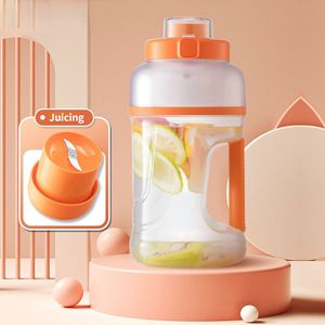 Fruit Groente Gereedschap 70W Krachtige Draagbare Blender Fles 1000ML Oranje Juicer Mixers Extractors 2 In 1 Begeleidende Cup 230802