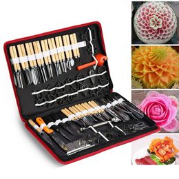 Fruitgroentegereedschap 80 stks cinary carving peeling kit voor het garneren snijden snijden druppel levering huizen tuin keuken eetbar dhrii