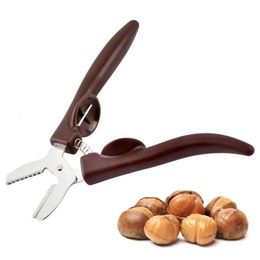 Herramientas de frutas y verduras Herramienta de corte de castañas Multifuncional Clip rápido Abridor de nueces Gadgets Metal Cascanueces Accesorios de cocina 231213