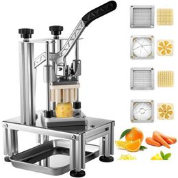 Outils de légumes de fruits Coupe-frites commerciale avec 4 lames de rechange Lame Easy Dicer Chopper 6Wedge Slicer 230901 Drop de Dhtlj