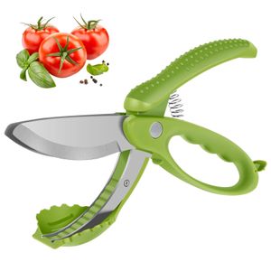 Fruit Groente Gereedschap Dubbele Blade Salade Schaar Wasbare Chopper Schaar Multifunctionele Voedsel Snijgereedschap Keuken Gadgets 231018