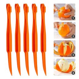 Fruit Groente Gereedschap Gemakkelijk Open Sinaasappelschiller Gereedschap Plastic Citroen Citrusschil Cutter Groentesnijder Fruit Keuken Gadgets FY4072 1226