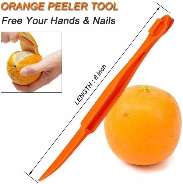 Outils de légumes de fruits faciles outils d'orange ouverts outils en plastique citron en plastique Cutter Cutter Vegetable Slicer Fruit Kitchen Gadgets Tool FY4072