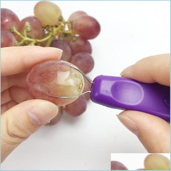 Outils de fruits et légumes Éplucheur de raisin Trancheuse pratique Coupe-légumes Gadgets de cuisine Fruits Tomates Cerise Trancheuses Drop Livraison 2021 Dhqwd