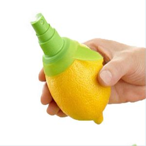 Outils de légumes de fruits Green Kitchen Gadget pulvérisateur fruits de citron vert orange Juicer Sper Lemon Manuel ATomizer Portable Cuisinage Accessori DH4XO