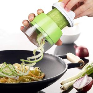 Fruitgroentegereedschap Handheld spiraalvormige slijging verstelbare spiraalvormige raspers salade courgette noedel spaghetti maker keukengadgets 230105