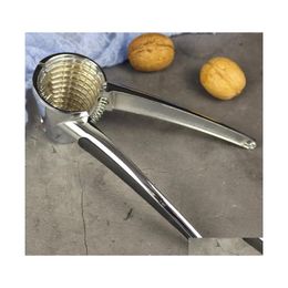 Fruits Légumes Outils Heavy Duty Chrome Placage En Alliage De Zinc Noyer Clips Outil Casse-Noisette Entonnoir Type Craquage Amande Noix De Pécan Noisette Dhz0F