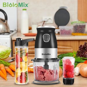 Herramientas de frutas Vegetales Alta velocidad Multi Function 500W Food Processor Meat Grinder Portable Mini mezclador de licuadora Conjuicador seco de 800 ml Chopper 230605