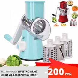 Fruitgroentegereedschap Huisvrouwen Keuken Keuken met zuignap Shredder Snijdt groenten fruittrommel handtrooster groentegelric peeler 230511