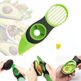 Herramientas de frutas y verduras Cocina 3 en 1 Corte Cuchillo de aguacate Cortador Pulpa Separación Planer Cored Scoop Tool 230906