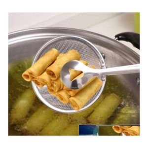 Herramientas de frutas y verduras Accesorios de cocina Acero inoxidable Comida frita Cuchara de pesca Gadgets y cepillo para barbacoa Gota para el hogar Deliv Ot2Vi