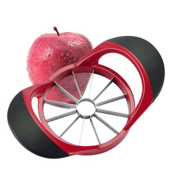 Fruits Légumes Outils Cuisine Aide Apple Slicer Diviseur Poignée Confort Grand Videur Gadget En Acier Inoxydable Tra-Sharp Cutter Drop D Dhyeb