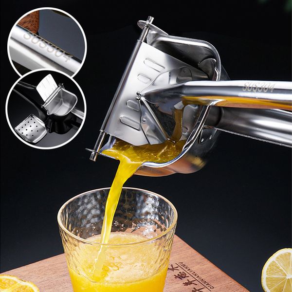 Fruits Légumes Outils Manuel Presse-agrumes En Acier Inoxydable Citron Fruits Main Pression Orange Presse-agrumes Grenade Citron Squeezer Cuisine Accessoires 230511