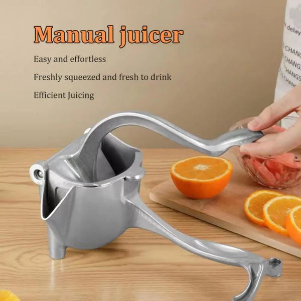 Herramientas de frutas y verduras Exprimidor de jugo manual Aleación de aluminio Exprimidor de presión manual Granada Naranja Limón Jugo de caña de azúcar Barra de cocina Herramientas de frutas Acce 231109