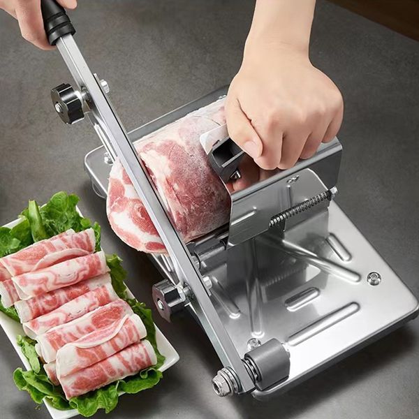 Herramientas de frutas y verduras Manual Rollo de carne Slicer Olla doméstica Shabushabu Carne de res Cortadora de carne Vegetal Máquina cortadora de alimentos Rallador Cocina 230901