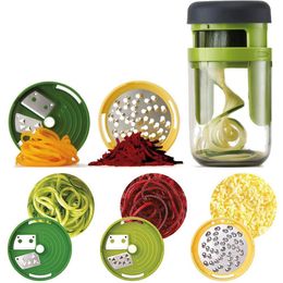 Herramientas de frutas y verduras Rebanadora manual Cortador de cuchillas en espiral Pepino Zanahoria Rallador Ensalada Veget Chopper Home Kitchen Gadget rallador de cocina 230731